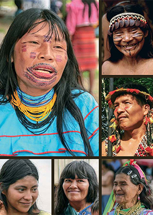 Rostros de mujeres de pueblos originarios